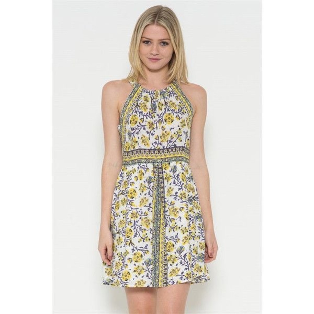 Floral print sun dress